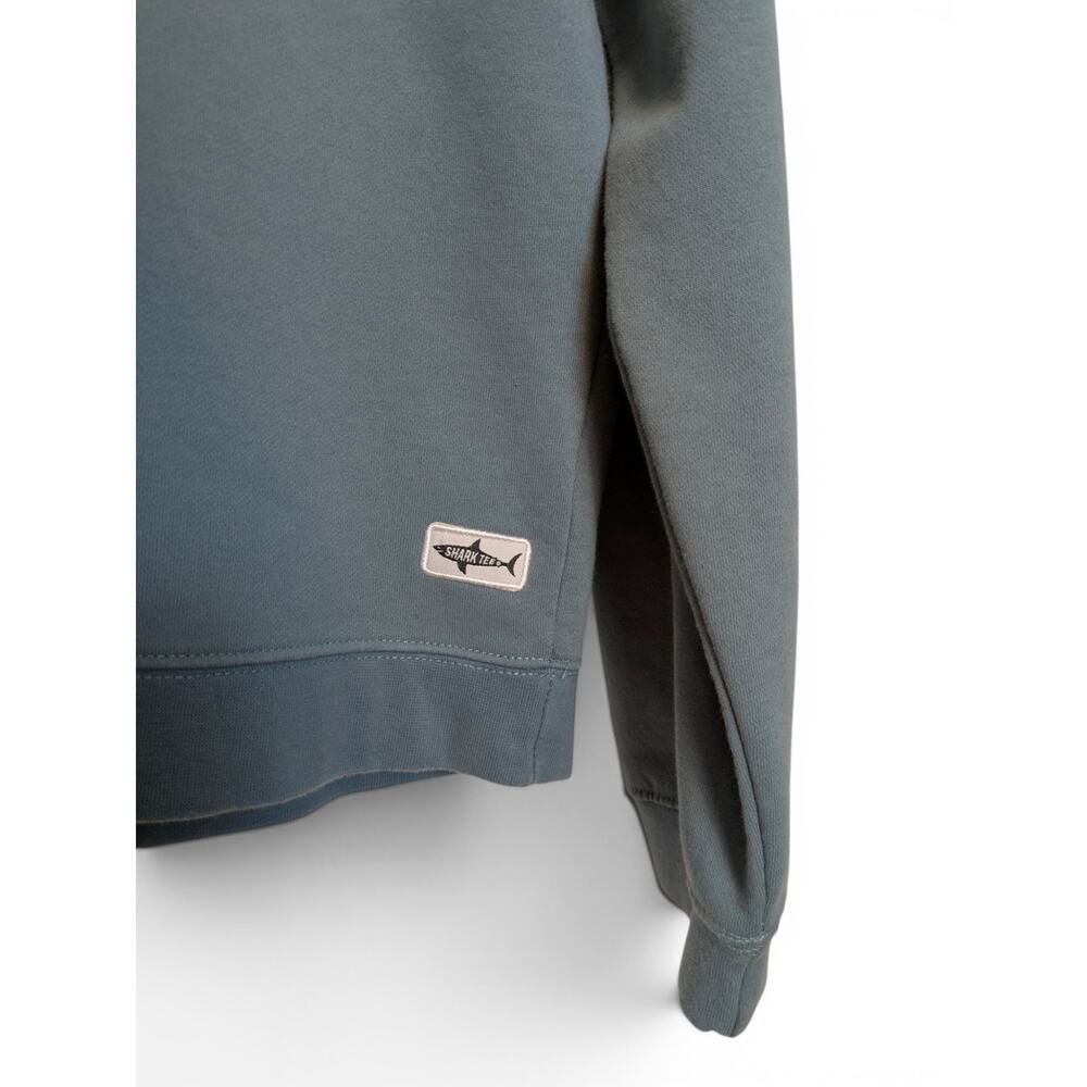 SHARK TEE "The Perfect Sweatshirt" Crew Neck Boxy Fit Dusty Green - 2XL - Picture 2 of 6